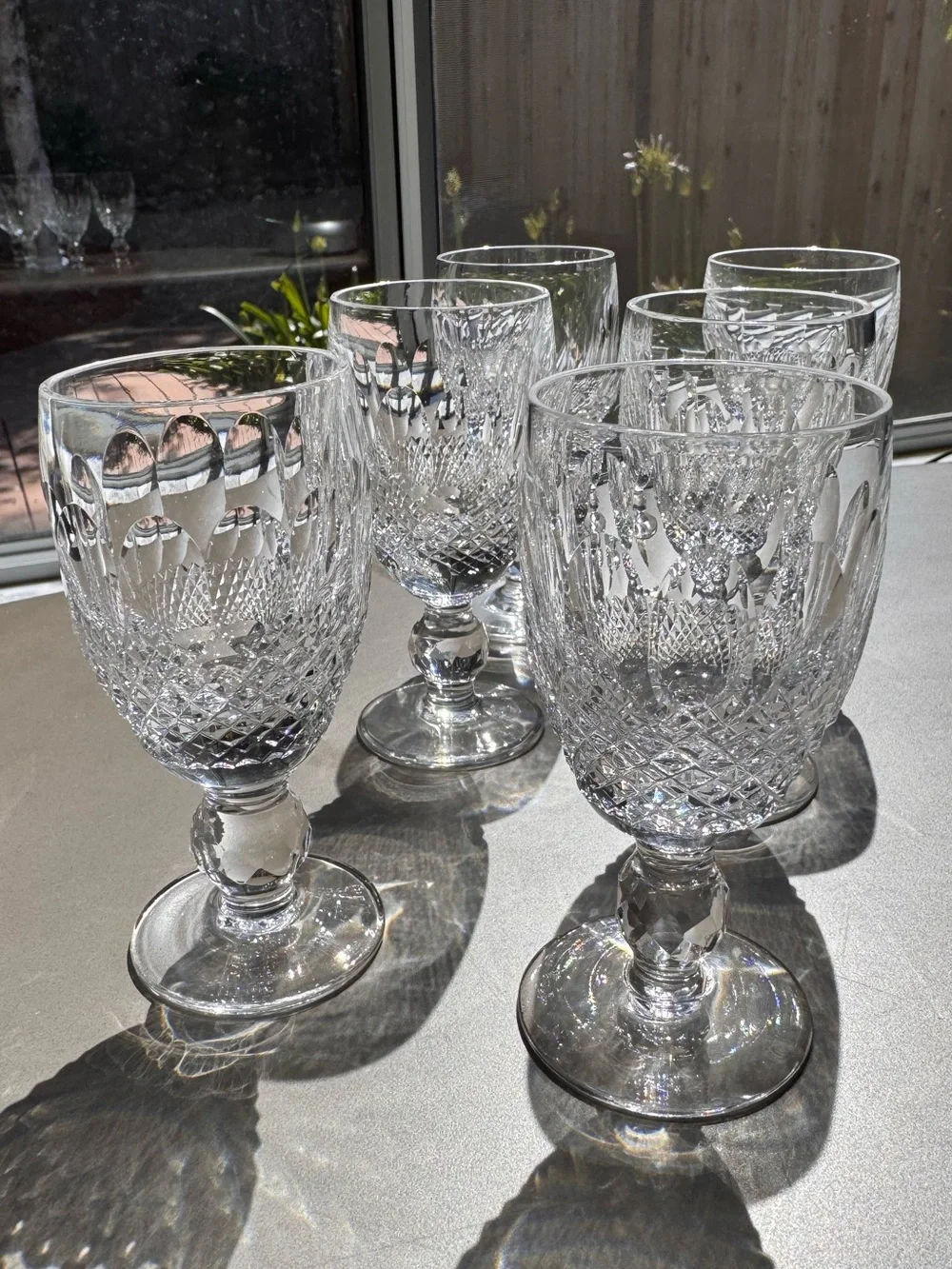 Waterford Colleen Crystal Cordial Glasses Set of 6 3oz Vintage Ireland
